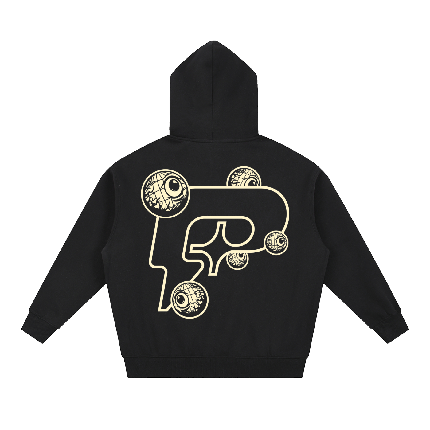 Black 'The World Is Watching' Zip-Up Hoodie