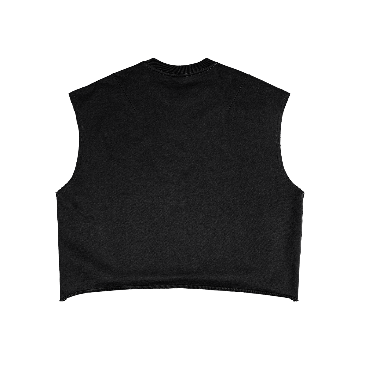 Black 'The World Is Watching' Cut-Off Tee