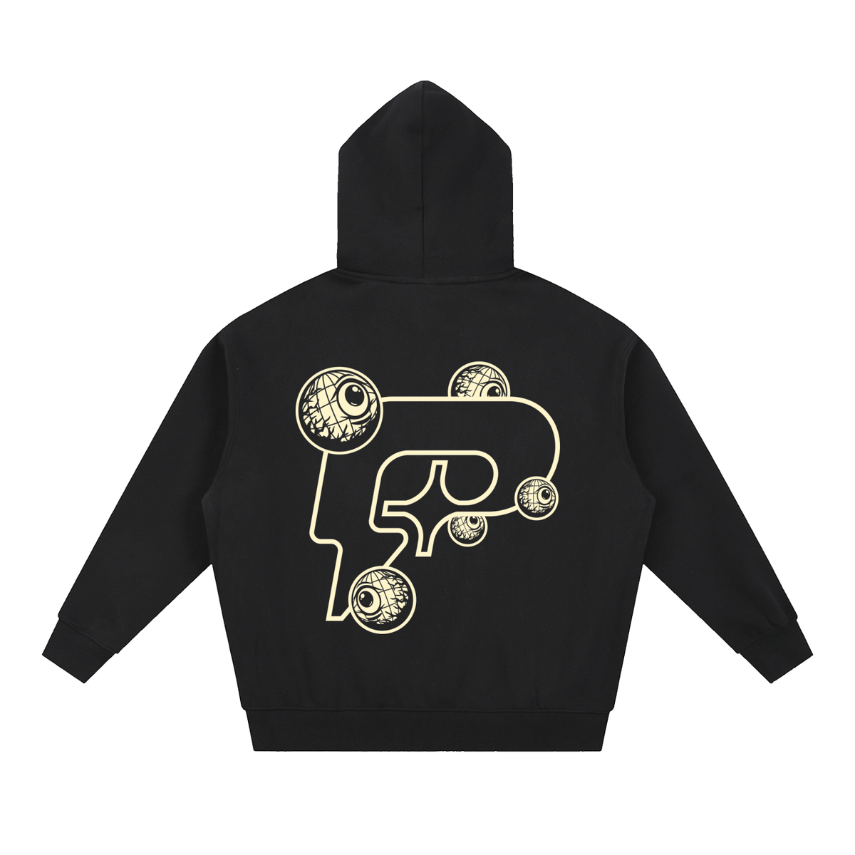 Black 'The World Is Watching' Zip-Up Hoodie